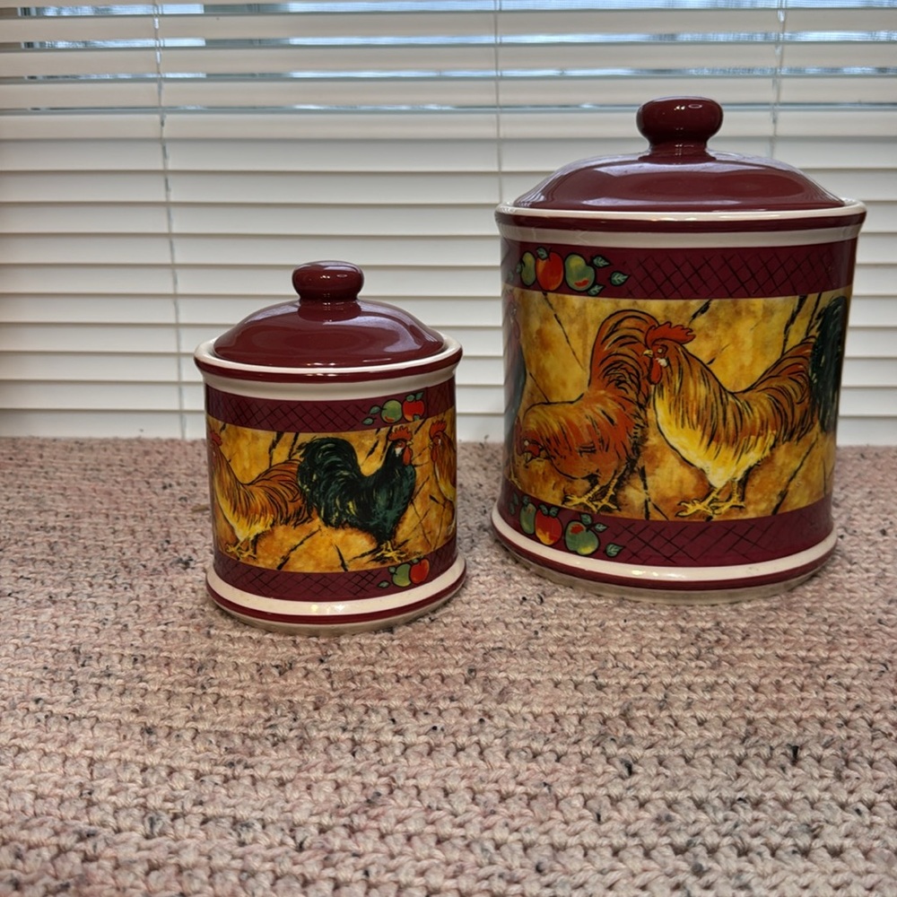 Rooster Canister Set - Picture 3 of 3